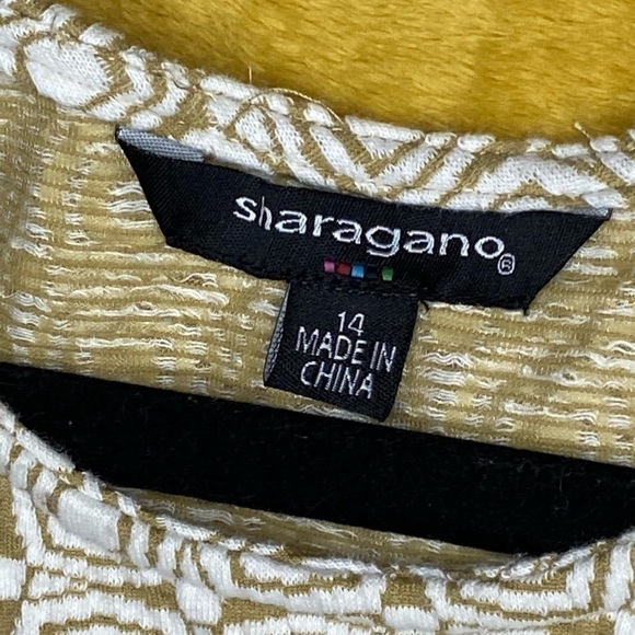 Sharagano Vintage Women's Dress Brown & white​​​​​​​​​​​​​​​​​​​​​​​​​​ - Picture 5 of 6